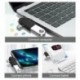 Fekete szín - 2 az 1-ben C típusú mikro USB OTG adapter USB 3.0 aljzatból mikro USB csatlakozóba és USB C dugasz
