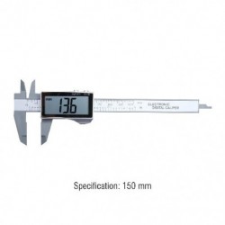 Szín: B - 100/150 mm-es digitális tolómérő elektronikus nóniusz tolómérő LCD szénszálas számlap nóniusz tolómérő