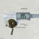Szín: C - 100/150 mm-es digitális tolómérő elektronikus nóniusz tolómérő LCD szénszálas számlap nóniusz tolómérő