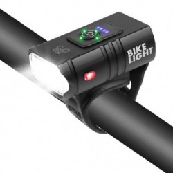 Szín: A 800LM - T6 LED kerékpár lámpa 10W 800LM USB újratölthető táp kijelző MTB hegyi országúti kerékpár első