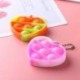 Szín: 02 - Fidget Simple Gödrös játék Mini Push Buborék Fidget Játék Stresszoldó Érzékszervi Játékok Stresszoldó