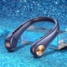 Szín: 3000 mAh kék - Hordozható akasztós nyaki ventilátor 5000 mAh USB újratölthető penge nélküli némító