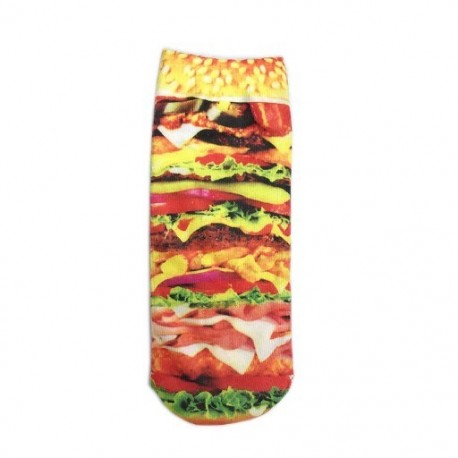 Szín: 4 - 2020-as divat Egyedi 3D nyomtatás Művészet Férfi Női Zokni Újdonság Sertés Állati Vintage Vicces zokni Pamut