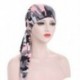 Szín: 14 - Női muszlim hidzsáb rák kemo sapkák virágmintás turbán sapka hajhullás elleni fejkendő elasztikus pamut