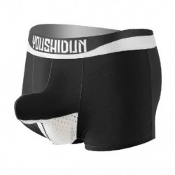 Fekete szín - Nyári hálós Férfi Fehérnemű Kényelmes Bugyi Független Pénisz Scrotum Alsónadrág Meghitt Férfi