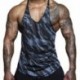 Fehér szín - Férfi felsők Ujjatlan ing Férfi Body Building Tank Top Futó Fitness Ruházat Férfi Sportruházat Mellények