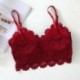 Szín: meztelen - Női szexi Crop Tops Melltartó csipke cső felső Női utcai viselet Seamless Hollow Melltartó Camisole Top