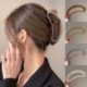 Szín: kávé - 13 cm-es nagy Félhold Női Hajköröm Elegáns Akril Hajkarom Clipek Rák Műanyag Barrettes Hajtűk Lányok