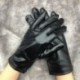 Szín: kék - Szexi fekete ezüst arany színű PU kesztyű Női punk stílus Full Finger kesztyű Clubwear Party Cosplay