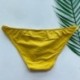 Szín: SÁRGA - Szexi Férfi Fehérnemű Tanga Alsónadrágok Férfi Mini Bugyi Puha Pamut Alacsony Derék Bikini Bugyik hombre