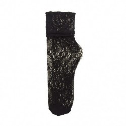 Fekete szín - Női zokni Divatos szexi csipke zokni nőknek Nyári üreges puha, aranyos hosszú zokni Légáteresztő női