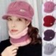 Szín: 7 - Női téli sapka széles karimájú, melegen tartó sapka Puha kötött szőrös meleg sapka női alkalmi