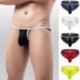 Fehér szín - Szexi férfi tangák Fehérnemű Férfi Bikini Meleg Fehérnemű G String Férfi Légáteresztő szuszpenzor