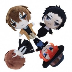 Szín: 4db - Aranyos bungó kóbor kutyák Anime figura plüss baba játékok Dazai Osamu Nakahara Chuya Ryunosuke Akutagawa