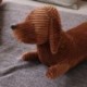 Magasság: 50 cm - Kawaii Buddy Dog Tacskó Puha Plüss Játékok Kitömött Állatok Baba Kisállat Kölyök Baba Gyerekek