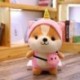 Magasság: 35 cm - Új 25-50 cm-es cuki mókus Shiba Inu kutya plüssjáték, kitömött puha állat corgi chai párna