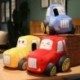 Szín: sárga 30x45x30cm - Kawaii Tractor Peluche játékok Szép szimuláció autós plüss babák, kitömött puha rajzfilm