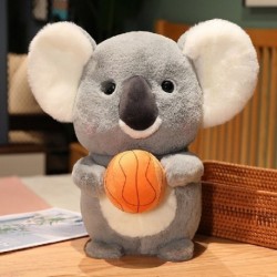 Magasság: 25 cm - 25-50 cm Aranyos, nagy méretű sport koala plüss párna játékok, szép tartó ütő kosárlabda koala