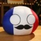 Magasság: 10 cm kulcstartó - 1 db 10 cm-es Country Ball Plüss játékok Polandball Countryball Kulcstartó babák