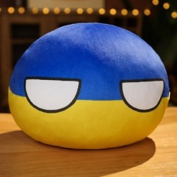 Magasság: 10 cm kulcstartó - 1 db 10 cm-es Country Ball Plüss játékok Polandball Countryball Kulcstartó babák