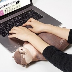 40 cm aranyos fekvő vidra tolltartó Plüss játékok Töltött csuklópárna párna vidra baba gyerekek karácsonyi