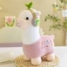 Magasság: 23 cm - 1 db 23-70 cm aranyos alpaka fejhallgatóval Peluche Toys Kawaii álló alpacasso plüss párna babák