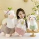 Magasság: 23 cm - 1 db 23-70 cm aranyos alpaka fejhallgatóval Peluche Toys Kawaii álló alpacasso plüss párna babák