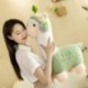 Magasság: 23 cm - 1 db 23-70 cm aranyos alpaka fejhallgatóval Peluche Toys Kawaii álló alpacasso plüss párna babák