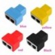 1 - 2 LAN Ethernet Hálózat RJ45 8P8C Splitter Extender dugaszolható csatlakozó