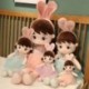 Magasság: 45 cm - 45/55/80 cm-es Kawaii plüss lánybabák nyúlfüllel Puha tömött babák Kedves plüssjátékok Lányos
