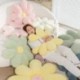 Szín: rózsaszín - 60/80 cm-es Kawaii nyúl szőrme virágok plüss párna párna aranyos növény virág szék padló plüss
