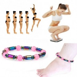 1db Gyöngyös Férfi női Mágneses terápiás fogyasztó köves Természetes bokalánc karkötő