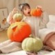 Szín: zöld - 18-45 cm Cartoon Plant Pumpkin plüss párna Ins Forró sütőtök babák töltött puha halloween dekoráció