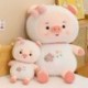 Magasság: 45 cm - 45/60/70 cm-es Kawaii plüss malacos játékok, kitömött puha, aranyos állati malac plüsspárna,