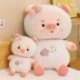 Magasság: 45 cm - 45/60/70 cm-es Kawaii plüss malacos játékok, kitömött puha, aranyos állati malac plüsspárna,