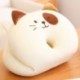 Fehér szín - 45*32cm Kawaii többfunkciós macskapárna plüssjáték kedves cica kanapé szék párna irodai hálópárna