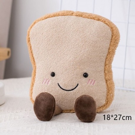 Szín: kis kenyér - 1db 20-50 cm-es Kawaii Simulate Bread sorozat plüssjátékok Aranyos croissant-ok Burritók plüss babák