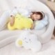 Szín: kék - 50*35cm Szép színes felhő plüss párna puha aranyos dekor égbolt felhő párna kitömött babák Kawaii
