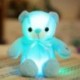 Szín: rózsaszín - 1 db 32 cm-es színes izzó mackó plüssjáték Kawaii világító LED-es fényű plüss mackó babák