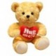 Szín: 1 - 1db 35cm-es Kawaii Hug Pulóver Teddy Bear Plüss babák Lovely Bear ruhákkal Szívpárna Szép esküvői Valentin