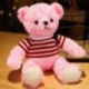 Szín: 9 - 1db 35cm-es Kawaii Hug pulóver Teddy Bear Plüss babák Lovely Bear ruhákkal Szívpárna Szép esküvői Valentin