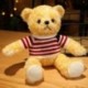 Szín: 10 - 1db 35cm-es Kawaii Hug Pulóver Teddy Bear Plüss babák Lovely Bear ruhákkal Szívpárna Szép esküvői Valentin