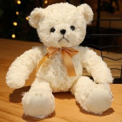 Szín: 4 - 1db 35cm-es Kawaii Hug Pulóver Teddy Bear Plüss babák Lovely Bear ruhákkal Szívpárna Szép esküvői Valentin