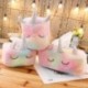 Szín: 2 - Kawaii Rainbow Unicorn plüssjátékok Puha, kedves állati lószövet tok Pumpáló tároló Lakásdekoráció