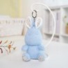 Szín: kék nyúl - 12-15 cm Aranyos Nyulak Bear Unikornis Plüss függő babák Kawaii Unicorn gyémánt kulcstartó