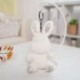 Szín: lila medve - 12-15 cm Aranyos Nyulak Bear Unicorn Plüss függő babák Kawaii Unicorn gyémánt kulcstartó játékokkal