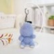Szín: lila medve - 12-15 cm Aranyos Nyulak Bear Unicorn Plüss függő babák Kawaii Unicorn gyémánt kulcstartó játékokkal
