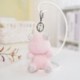 Szín: rózsaszín medve - 12-15 cm Aranyos Nyulak Bear Unikornis Plüss függő babák Kawaii Unicorn gyémánt kulcstartó