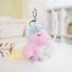 Szín: rózsaszín unikornis - 12-15 cm Aranyos Nyulak Bear Unikornis Plüss függő babák Kawaii Unicorn gyémánt kulcstartó