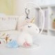 Szín: lila unikornis - 12-15 cm Aranyos Nyulak Bear Unicorn Plüss függő babák Kawaii Unicorn gyémánt kulcstartó